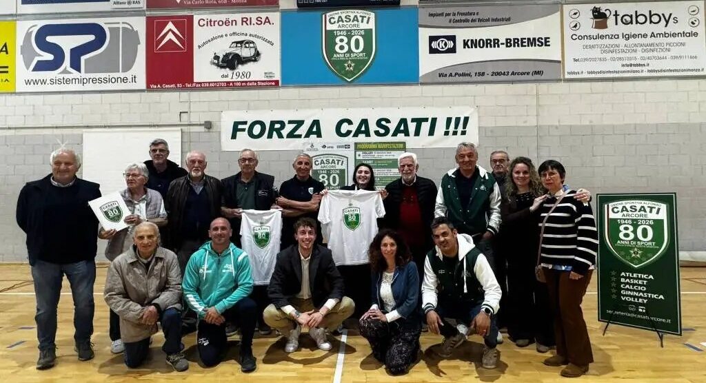 Ginnastica Casati Arcore 2026 Ottanta anni in Verticale