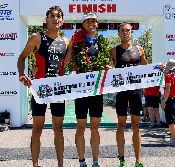 Lissone Triathlon 2026 Podio Bardolino da sinistra Astori Murero Alba