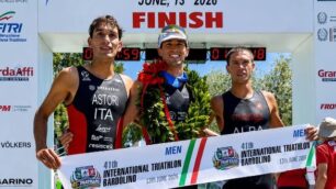 Lissone Triathlon 2026 Podio Bardolino da sinistra Astori Murero Alba