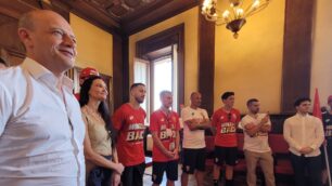 Monza Serie A Giocatori e dirigenza in Comune