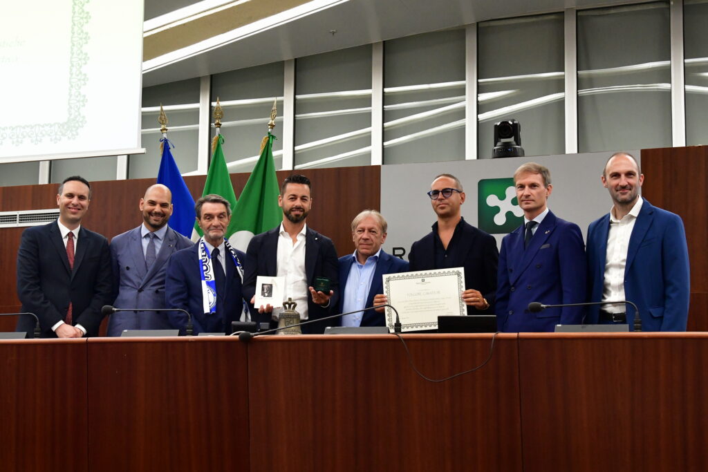 Regione Lombardia premiazione consiglio regionale Folgore Caratese