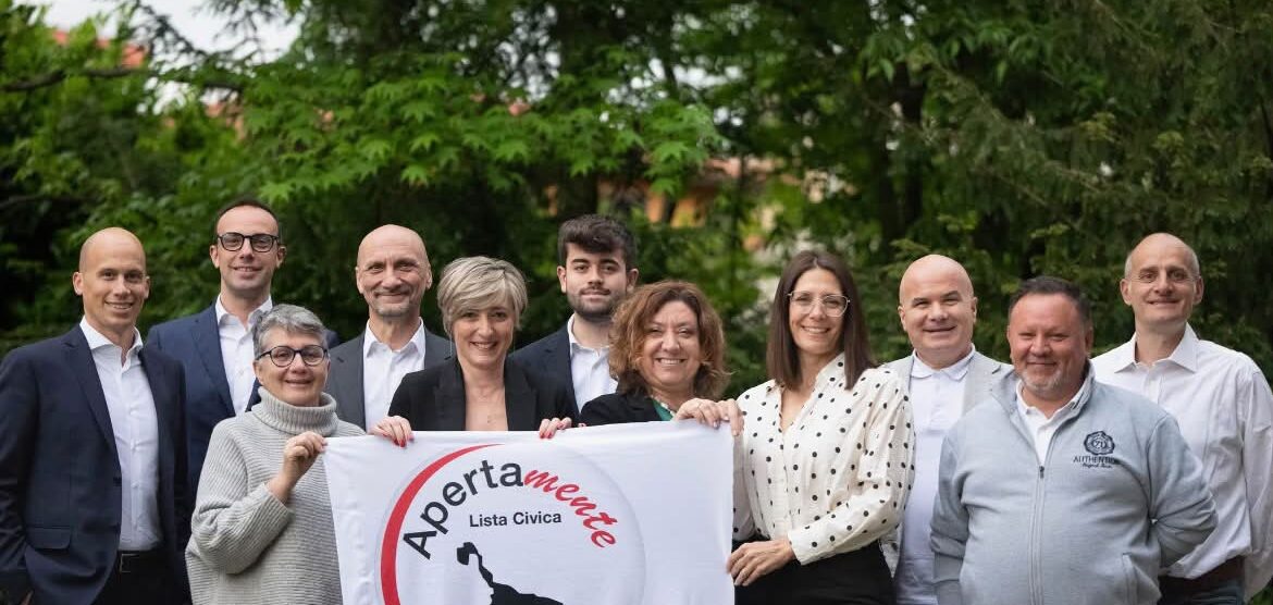 I rappresentanti della lista civica Apertamente di Bovisio