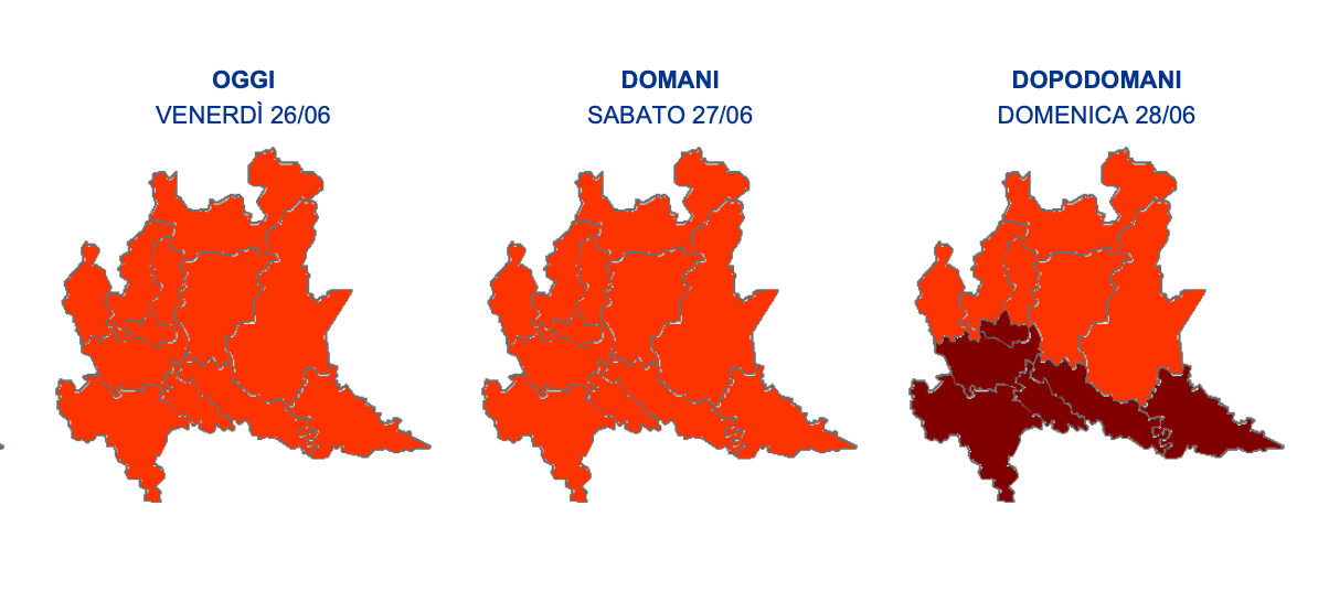 Bollettino Humidex 26 giugno 2026