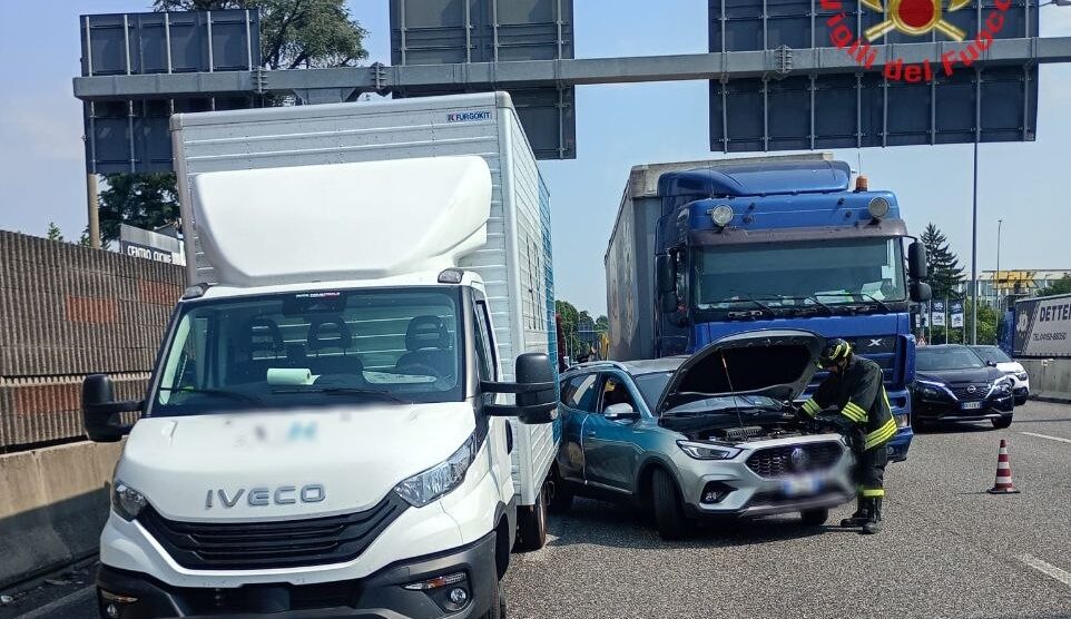 La scena dell'incidente in Valassina