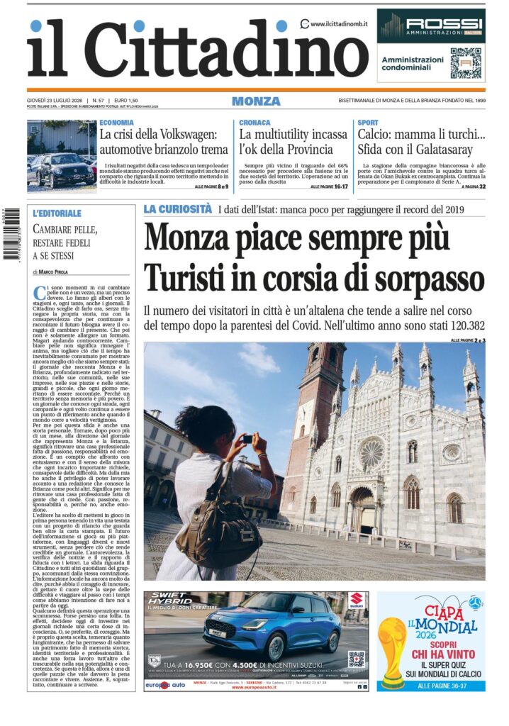 Prima Il Cittadino 23 luglio 2026