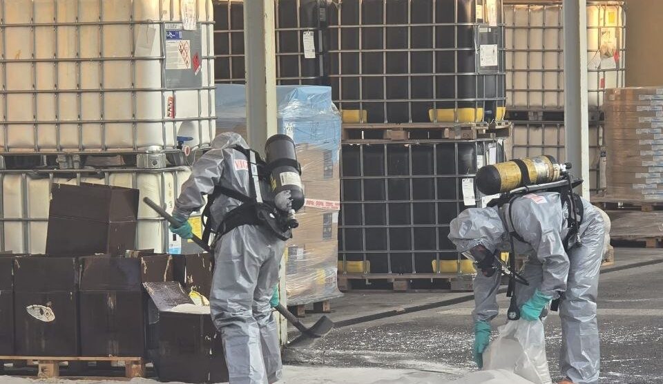 L'intervento dei vigili del fuoco ad Arcore
