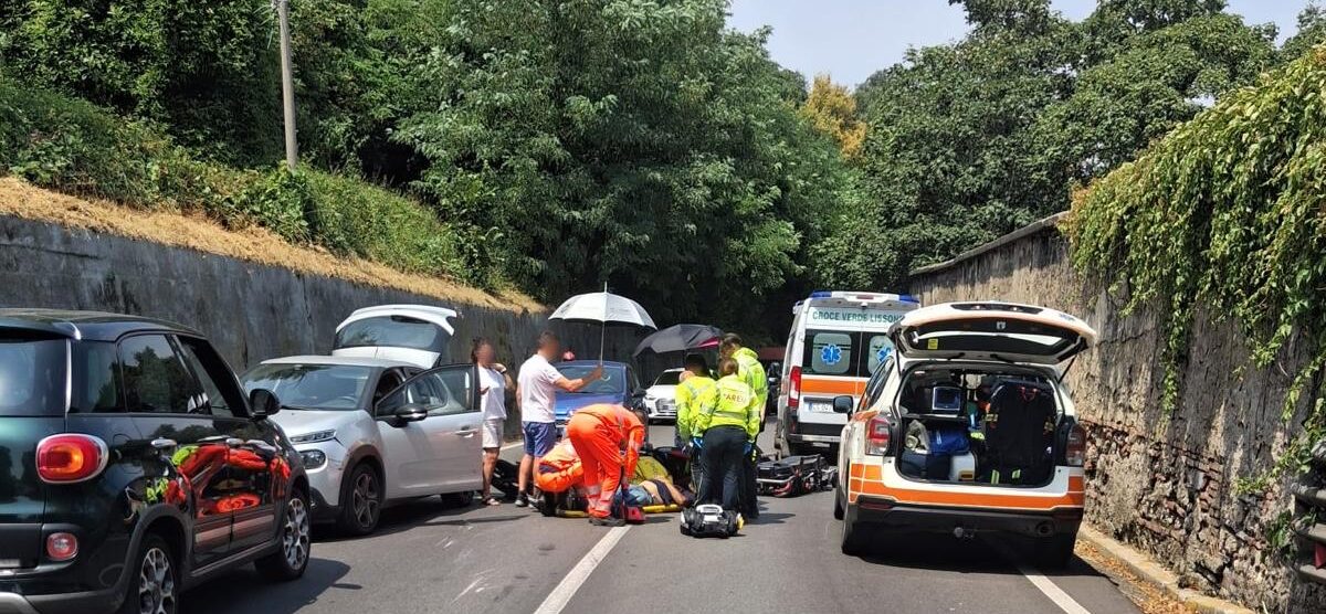 Albiate incidente moto