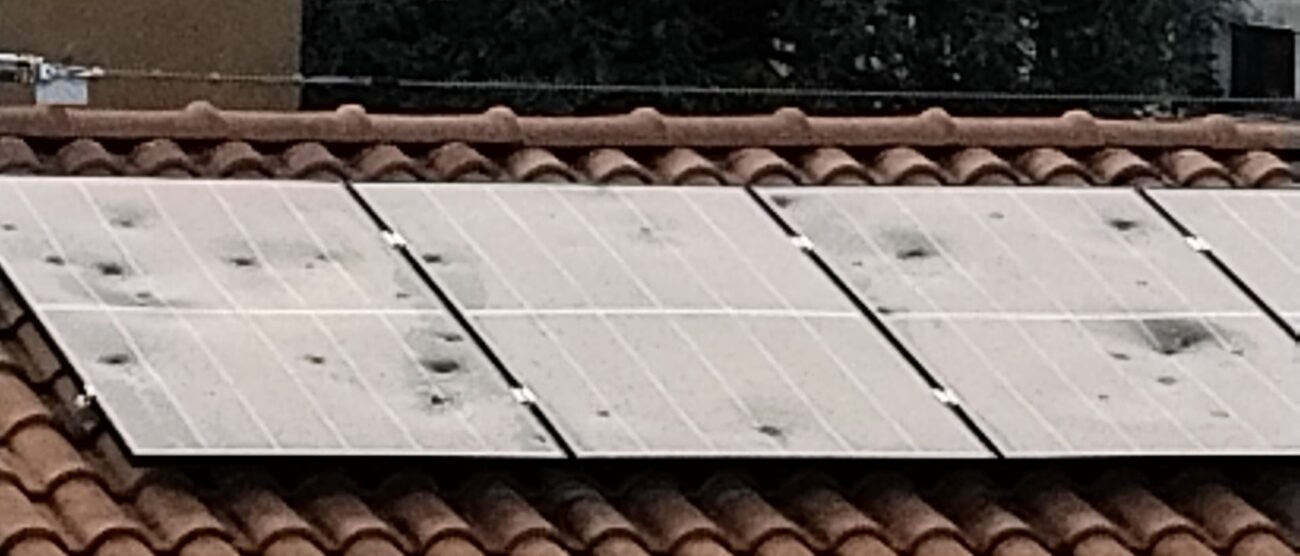 Cesano Maderno grandine notte 17 luglio pannelli fotovoltaici