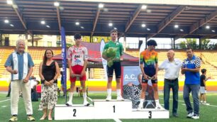 Luca Vitale (Pool Cantù VC Sovico GB Team) primo gradino podio gara inseguimento individuale – Velodromo Vigorelli