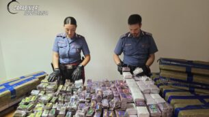 La droga e il denaro sequestrati a Cornate d'Adda