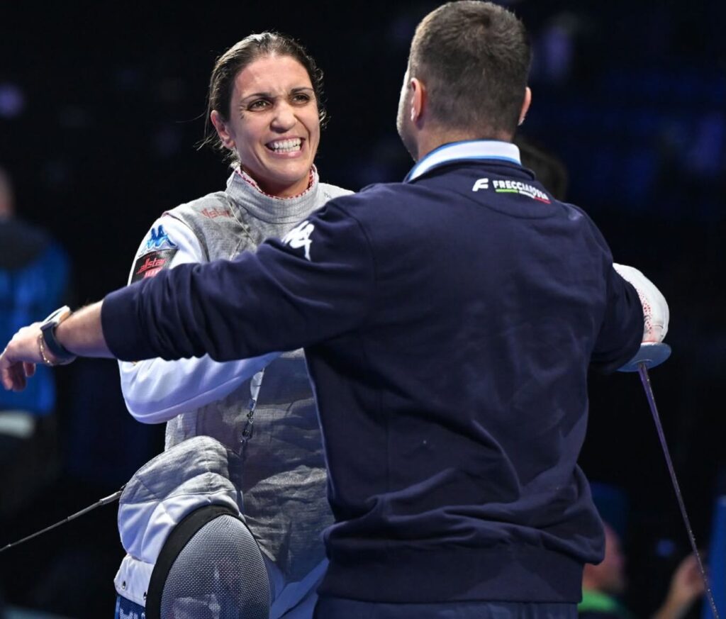 Mondiali Hong Kong Arianna Errigo e Luca Simonelli allenatore e marito - foto Federscherma