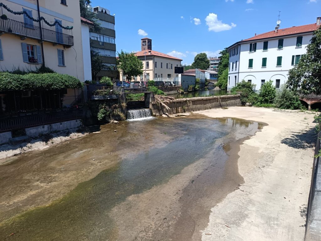 Monza Lambro recupero pesci apertura paratie