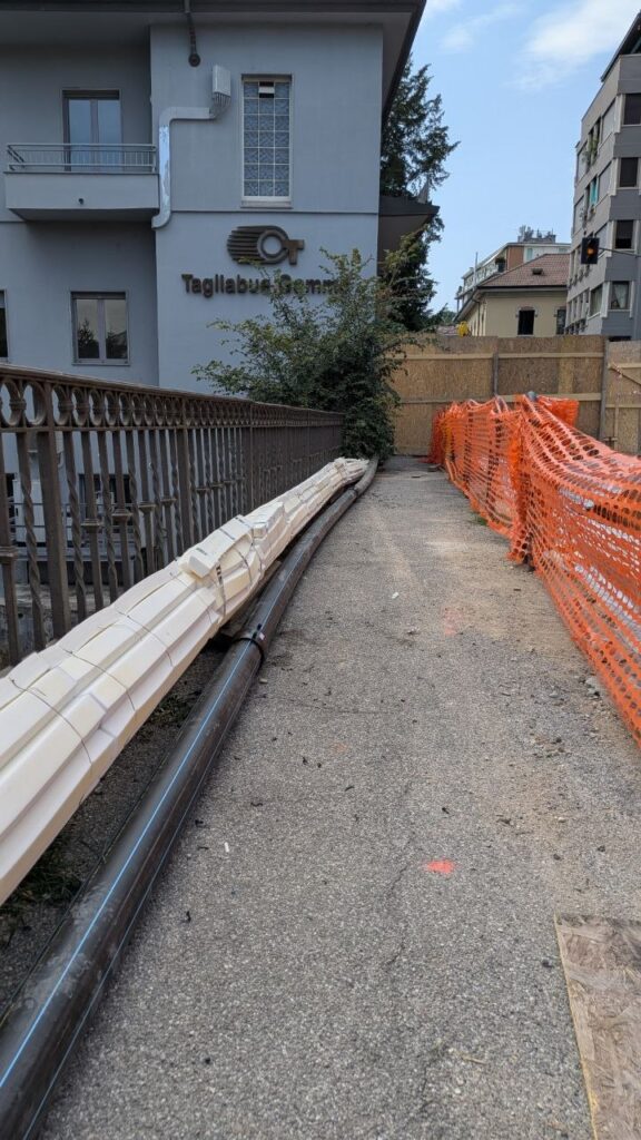 Monza lavori ponte via Zanzi