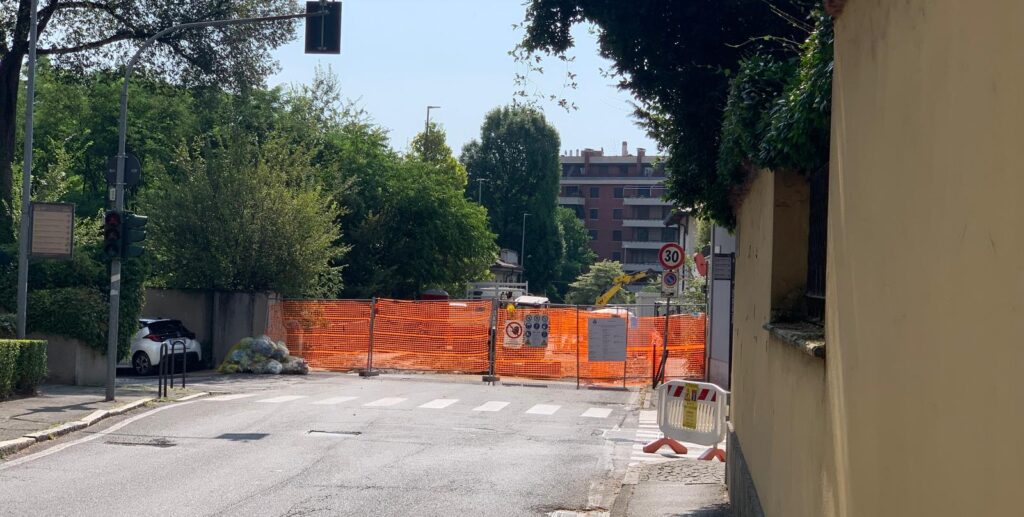 Monza lavori ponte via Zanzi