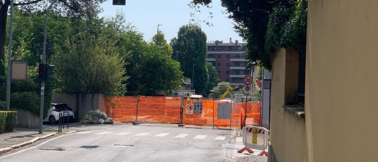 Monza lavori ponte via Zanzi