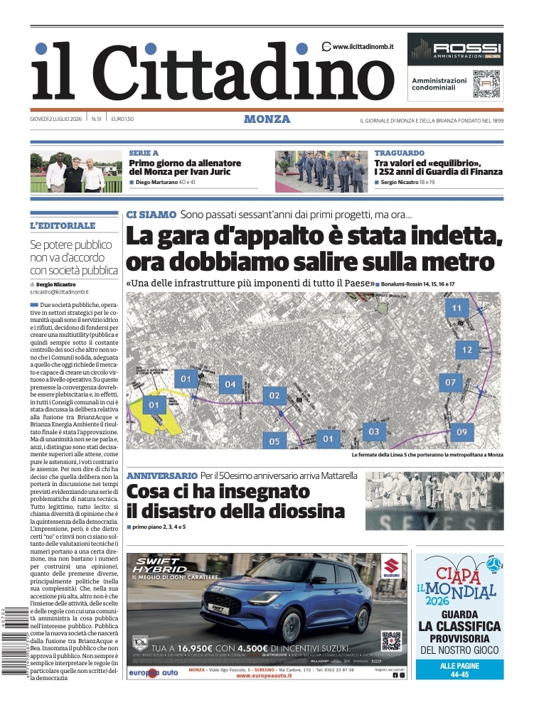 Prima il Cittadino Monza 2 luglio