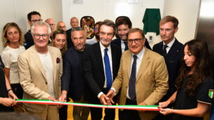 Protezione civile Lombardia sala operativa taglio nastro