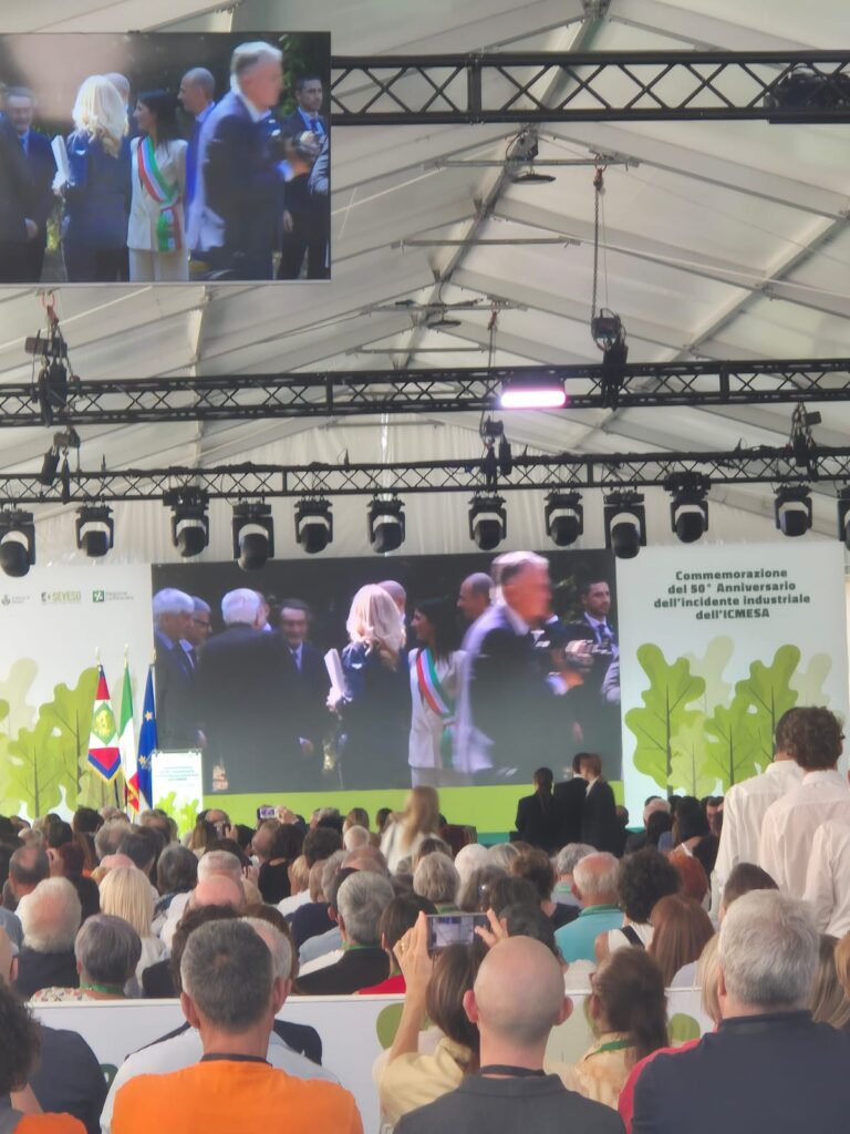 Seveso anniversario 50 anni Icmesa arrivo Mattarella