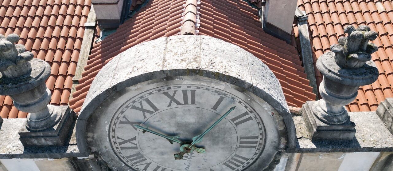 Villa reale Monza orologio sud tetto