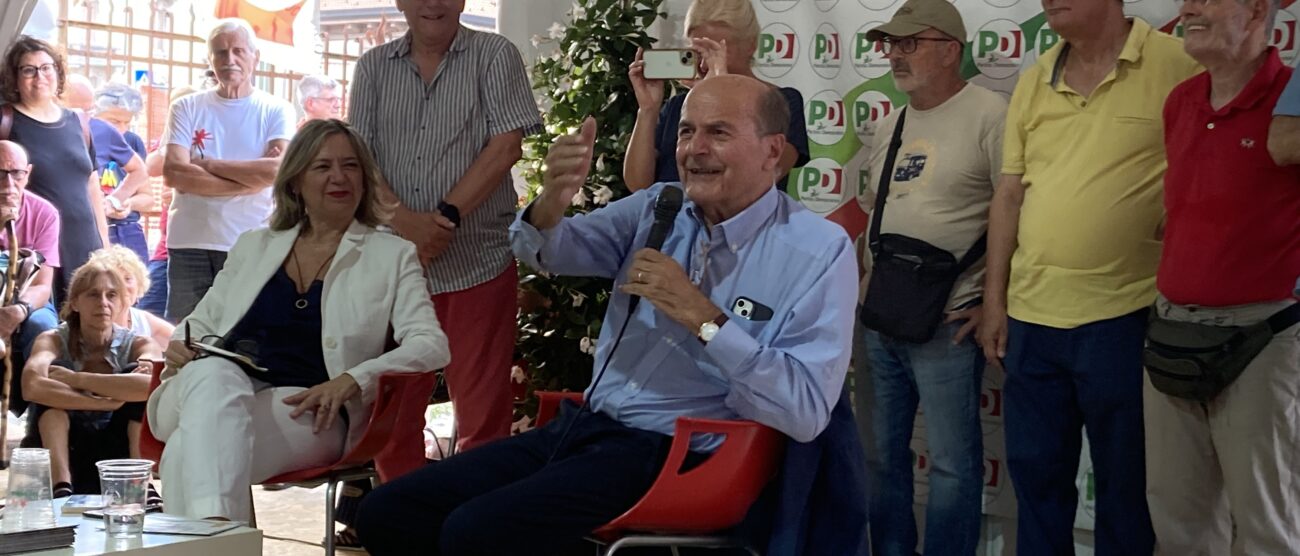 Pierluigi Bersani alla Festa dell'Unità di Monza