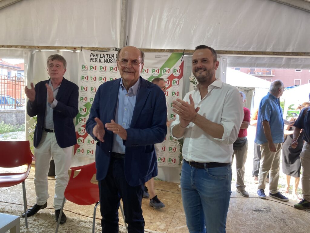 Pierluigi Bersani alla Festa dell'Unità di Monza