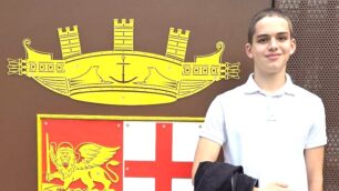 Edoardo Jerome Zaghi entra alla scuola della Marina militare