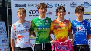 Ciclismo 2026 Soldarini sul podio primo da sinistra