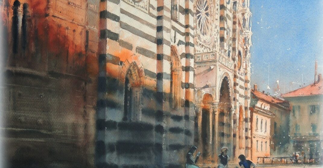 Monza acquerello Duomo