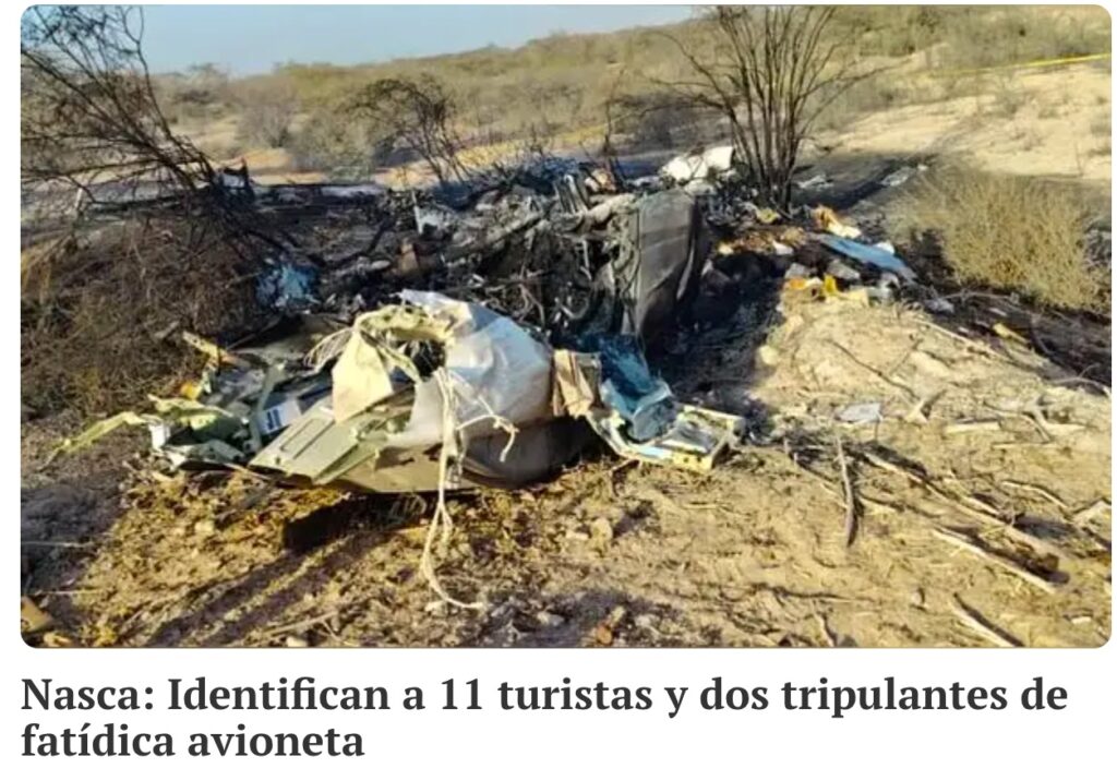 Incidente Perù foto notizia dal sito LaRepublica.pe