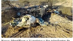 Incidente Perù foto notizia dal sito LaRepublica.pe