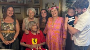 LIssone Edoardo Viscardi con la famiglia