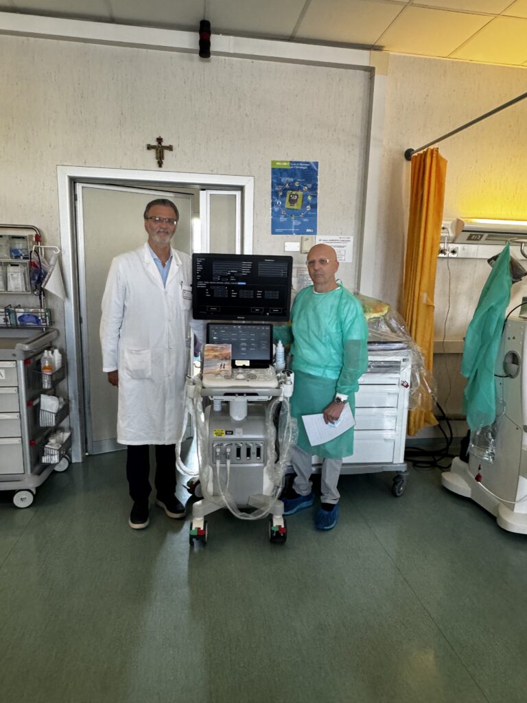 Ecografo Nefrologia IRCCS San Gerardo di Monza prof. Federico Pieruzzi Fiorenzo Sala