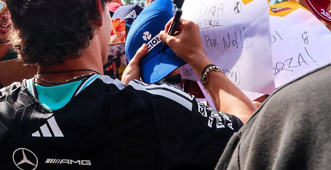 F1 Monza Gp Italia 2026 Kimi autografa fanzone foto Autodromo nazionale