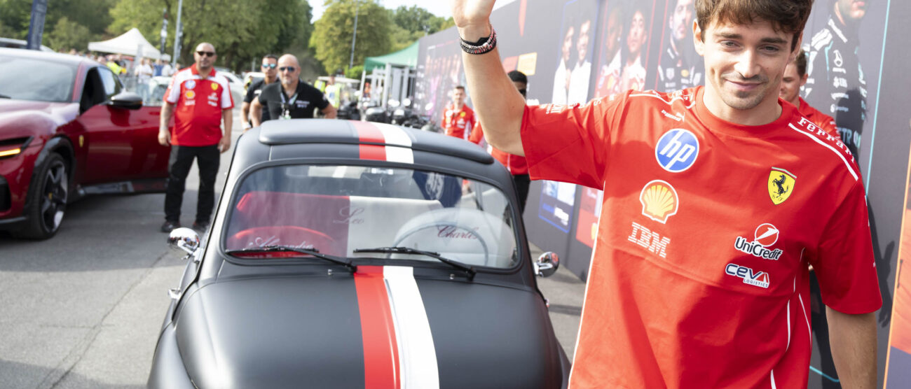 F1 Monza Gp Italia Leclerc Fiat 500 personalizzata foto Vegetti ilCittadinoMB
