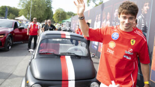 F1 Monza Gp Italia Leclerc Fiat 500 personalizzata foto Vegetti ilCittadinoMB