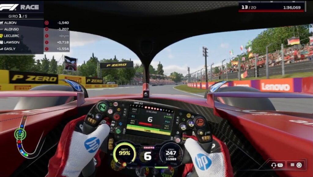 F1 Monza curva Alboreto