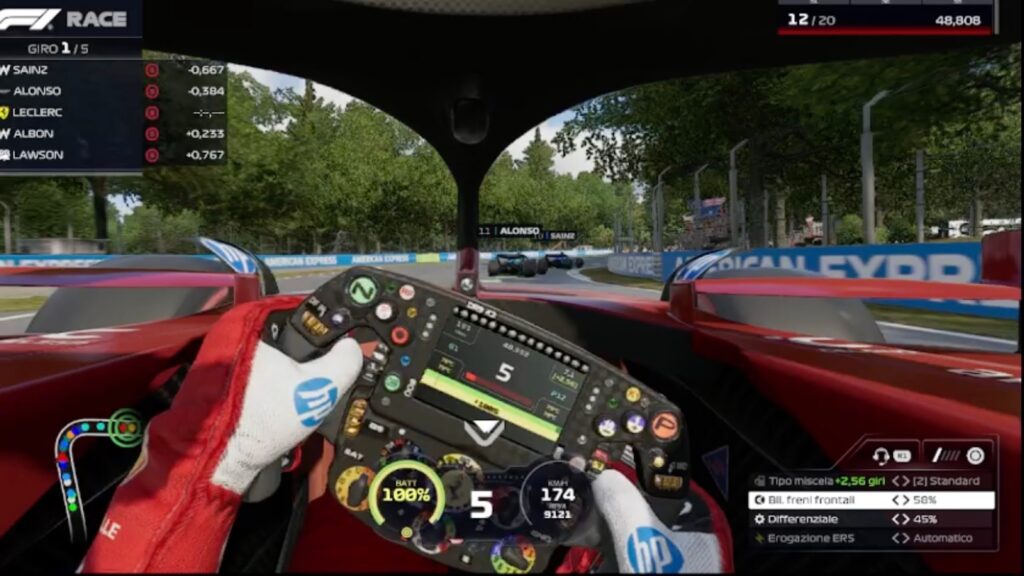 F1 Monza curve di Lesmo