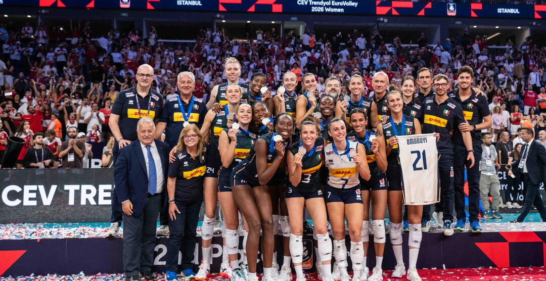 Italia argento Europei donne 2026 foto Fipav