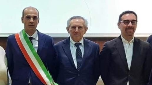 Meda Franco Gattoni benemerenze con sindaco Santambrogio