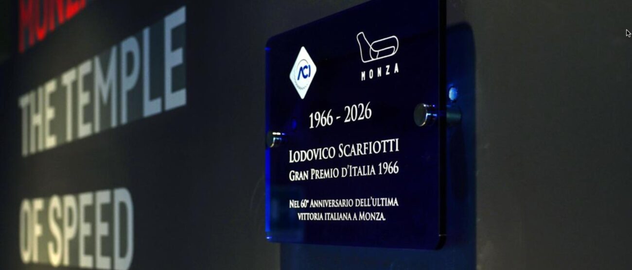 Monza F1 autodromo targa Scarfiotti