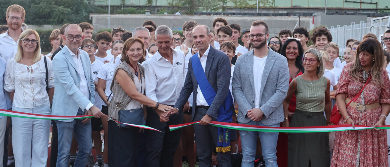 Pista Atletica Monza taglio nastro