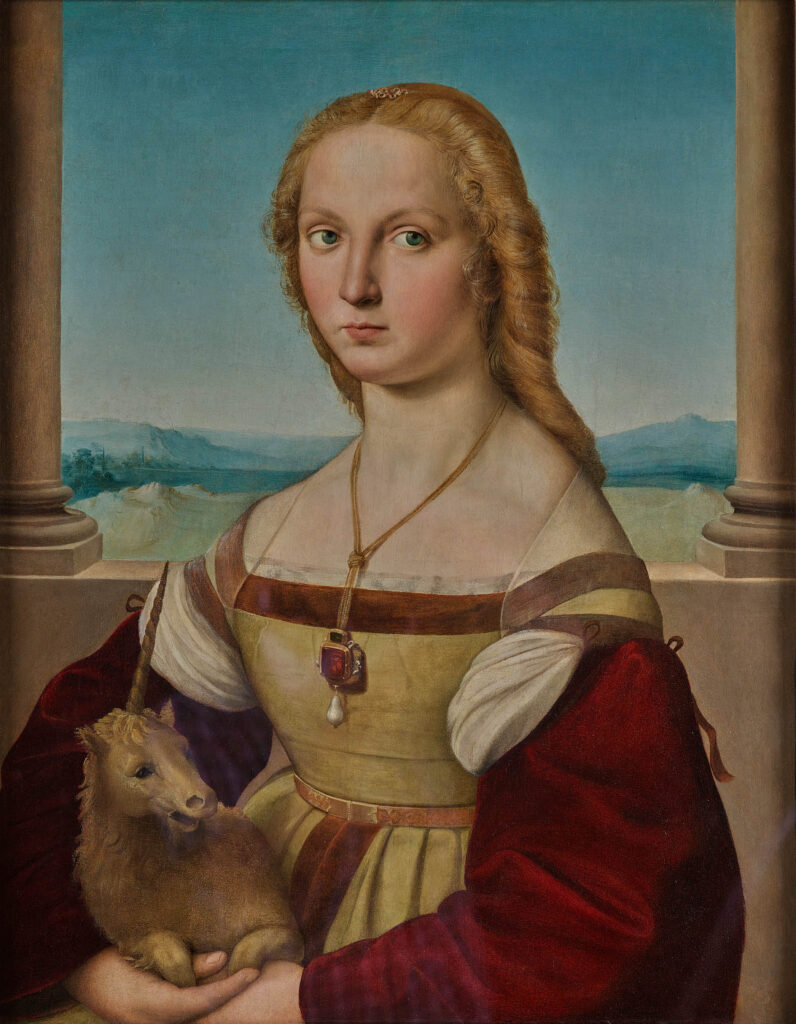 Raffaello Sanzio - Dama col liocorno - fonte Wikipedia