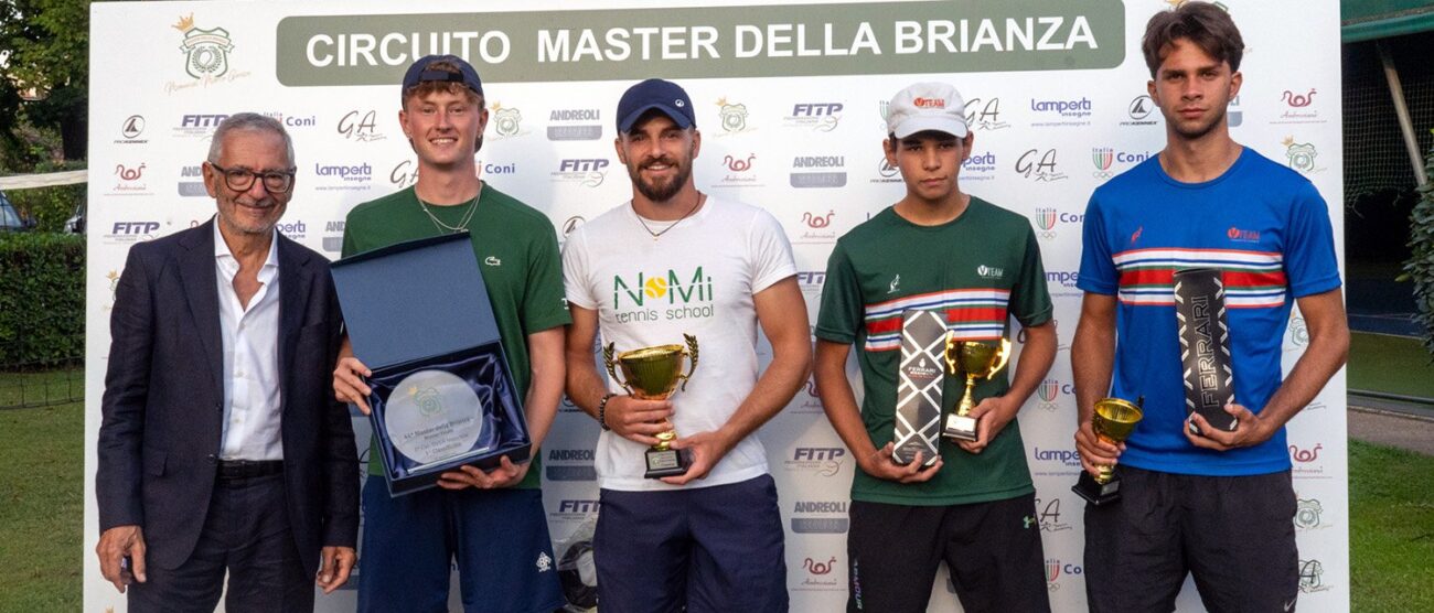 Tennis Master della Brianza podio maschile
