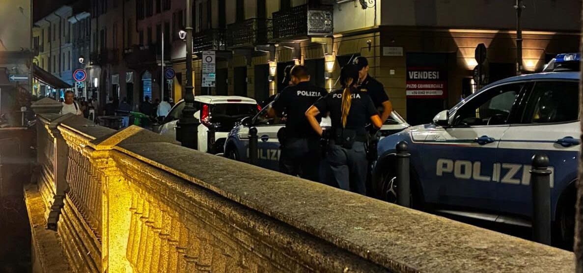 La polizia di Stato in vi Bergamo a Monza