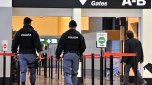 L'uomo è stato portato alla frontiera aerea di Malpensa