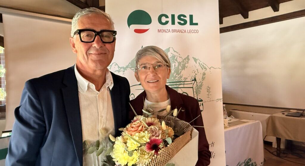Cisl Mb e Lecco: la nuova segretaria generale Annalisa Caron con Roberto Frigerio