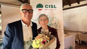 Cisl Mb e Lecco: la nuova segretaria generale Annalisa Caron con Roberto Frigerio