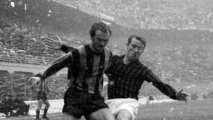 Mazzola Trapattoni, Milan Inter 0-1 69-70, nevicata - foto Wikipedia/Liverani