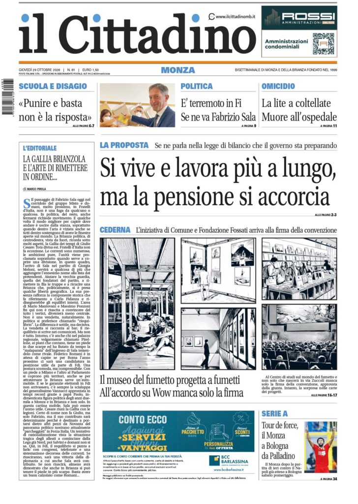29 10 Prima Cittadino Monza