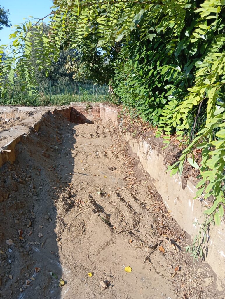 Monza Triante Villoresi cantiere piazza